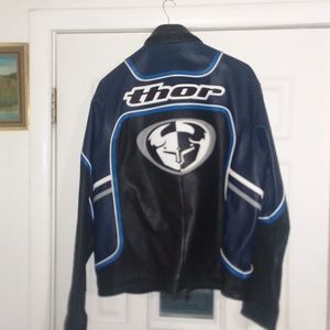 Off road XL leather jacket EUC